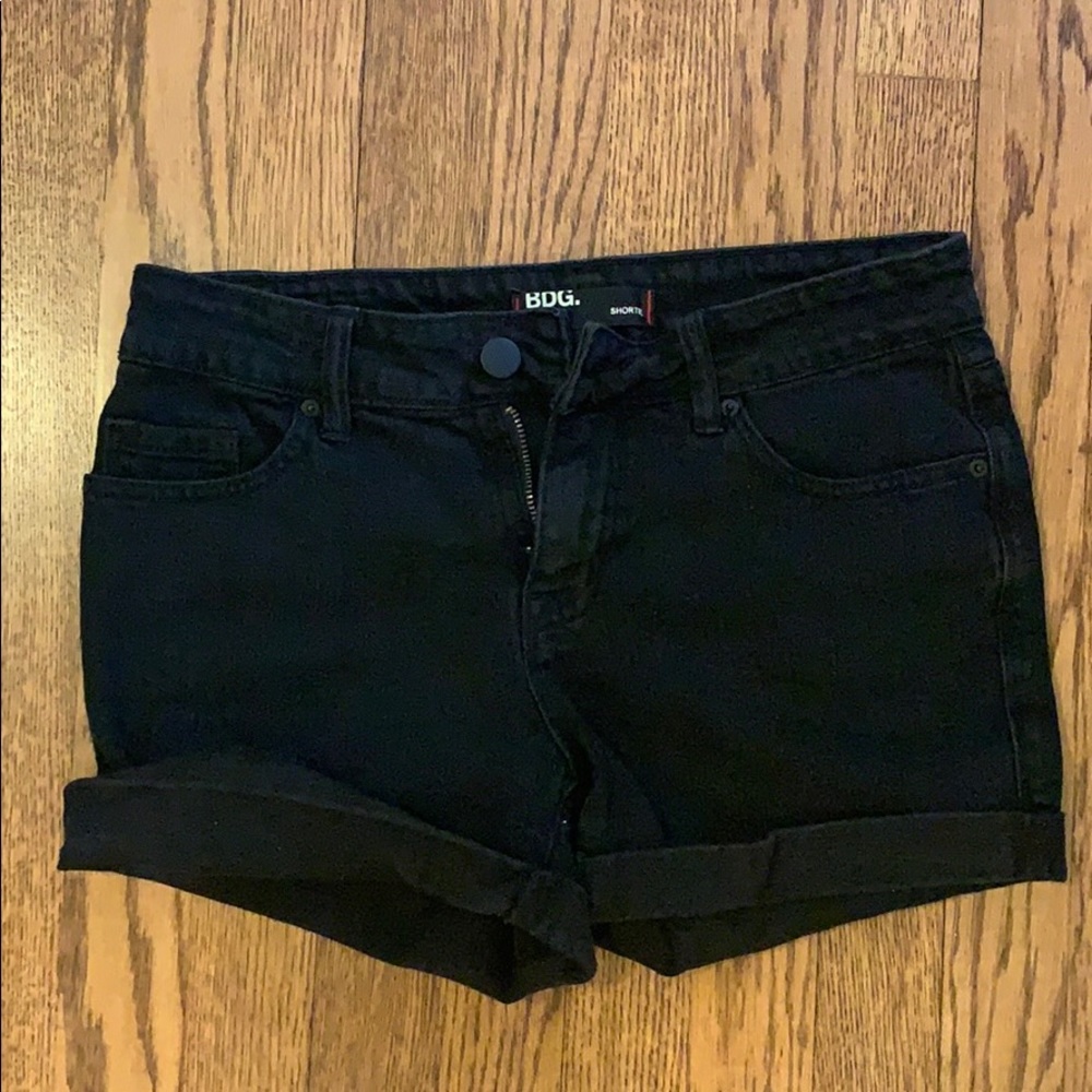 BDG Black Jean Shorts